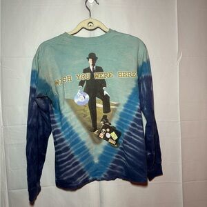 Tie-Dye Pink Floyd Graphic Long Sleeve Band Shirt